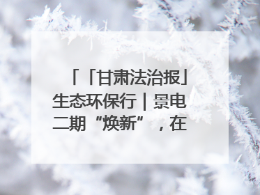 「甘肃法治报」生态环保行｜景电二期“焕新”，在荒漠上筑起一道绿色长城