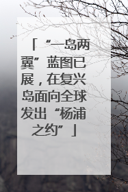 “一岛两翼”蓝图已展，在复兴岛面向全球发出“杨浦之约”