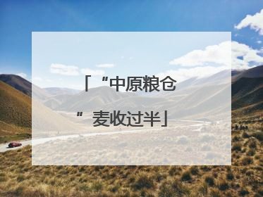“中原粮仓”麦收过半