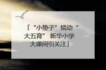 “小垫子”撬动“大五育” 新华小学大课间引关注