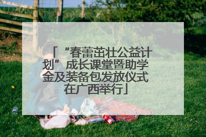 “春蕾茁壮公益计划”成长课堂暨助学金及装备包发放仪式在广西举行