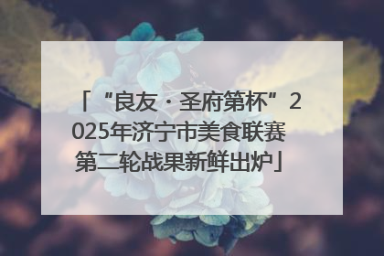 “良友・圣府第杯”2025年济宁市美食联赛第二轮战果新鲜出炉