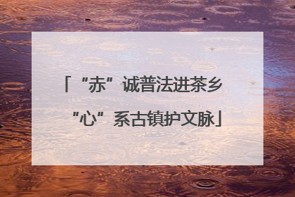 “赤”诚普法进茶乡 “心”系古镇护文脉