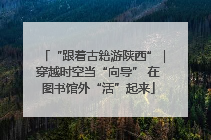 “跟着古籍游陕西”｜穿越时空当“向导” 在图书馆外“活”起来