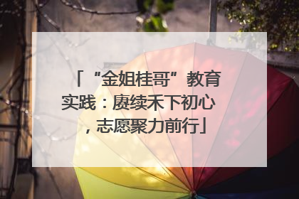 “金姐桂哥”教育实践：赓续禾下初心，志愿聚力前行