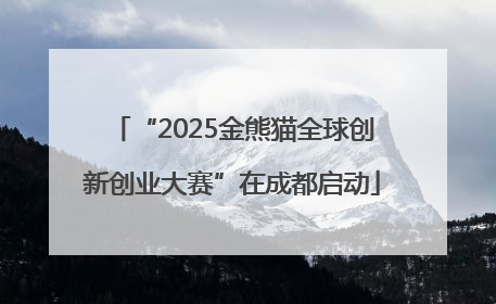 “2025金熊猫全球创新创业大赛”在成都启动