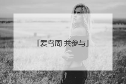 爱鸟周 共参与