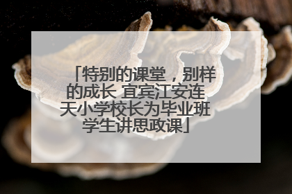 特别的课堂，别样的成长 宜宾江安连天小学校长为毕业班学生讲思政课