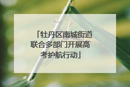 牡丹区南城街道联合多部门开展高考护航行动