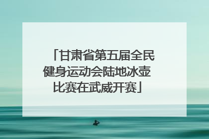 甘肃省第五届全民健身运动会陆地冰壶比赛在武威开赛