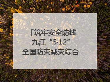 筑牢安全防线 九江“5·12”全国防灾减灾综合演练在瑞昌举行（组图｜视频）