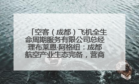 空客（成都）飞机全生命周期服务有限公司总经理布莱恩·阿格纽：成都航空产业生态完备，营商环境优势显著