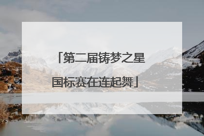 第二届铸梦之星国标赛在连起舞