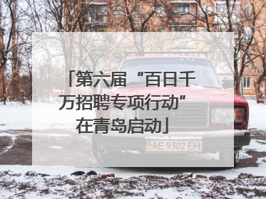 第六届“百日千万招聘专项行动”在青岛启动