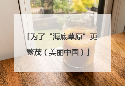 为了“海底草原”更繁茂（美丽中国）
