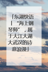 东湖快语丨“海上钢琴师”，属于大江大湖大武汉的诗意浪漫