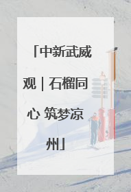 中新武威观｜石榴同心 筑梦凉州