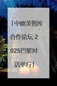 中欧美智库合作论坛·2025巴黎对话举行