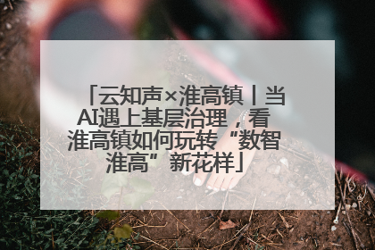 云知声×淮高镇丨当AI遇上基层治理，看淮高镇如何玩转“数智淮高”新花样
