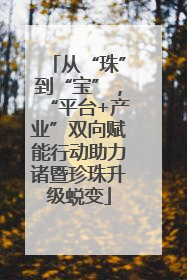 从“珠”到“宝”，“平台+产业”双向赋能行动助力诸暨珍珠升级蜕变