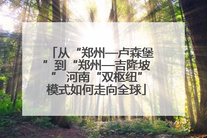 从“郑州—卢森堡”到“郑州—吉隆坡” 河南“双枢纽”模式如何走向全球