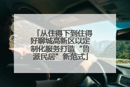 从住得下到住得好聊城高新区以定制化服务打造“鲁派民居”新范式