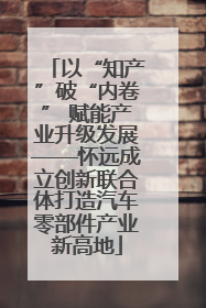以“知产”破“内卷” 赋能产业升级发展——怀远成立创新联合体打造汽车零部件产业新高地