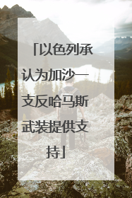 以色列承认为加沙一支反哈马斯武装提供支持