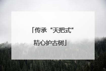 传承“天把式” 精心护古树