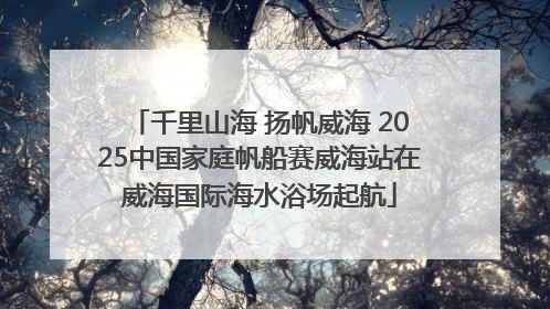 千里山海 扬帆威海 2025中国家庭帆船赛威海站在威海国际海水浴场起航