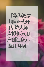 华为鸿蒙电脑正式开售 铠大师虚拟机为用户创造多元应用环境