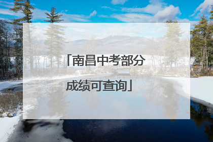 南昌中考部分成绩可查询
