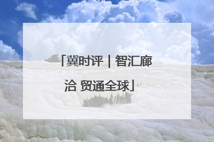 冀时评｜智汇廊洽 贸通全球