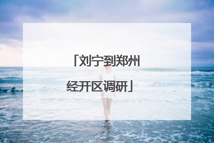 刘宁到郑州经开区调研