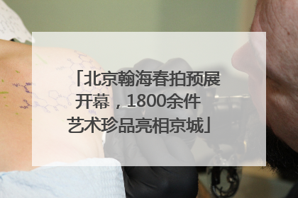 北京翰海春拍预展开幕，1800余件艺术珍品亮相京城