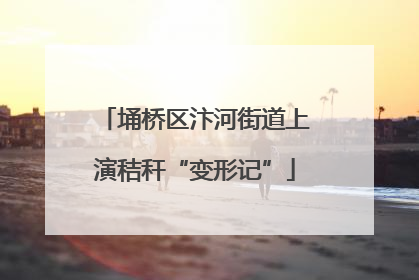 埇桥区汴河街道上演秸秆“变形记”