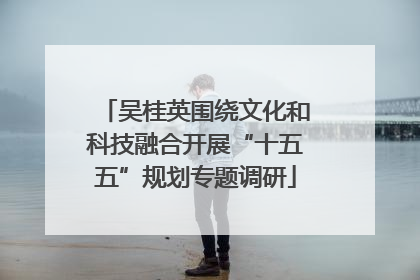 吴桂英围绕文化和科技融合开展“十五五”规划专题调研