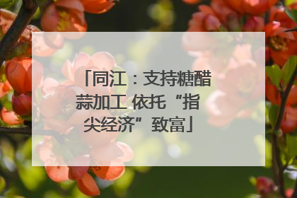 同江：支持糖醋蒜加工 依托“指尖经济”致富