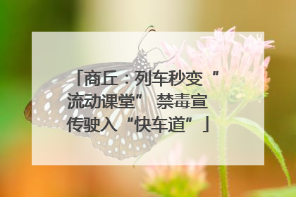 商丘：列车秒变“流动课堂” 禁毒宣传驶入“快车道”