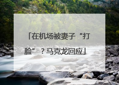 在机场被妻子“打脸”？马克龙回应