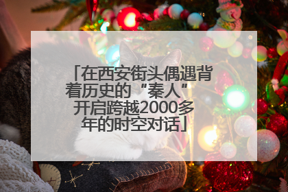 在西安街头偶遇背着历史的“秦人” 开启跨越2000多年的时空对话