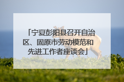 宁夏彭阳县召开自治区、固原市劳动模范和先进工作者座谈会