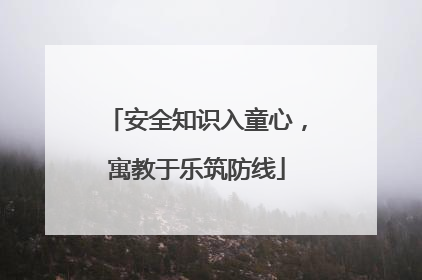 安全知识入童心，寓教于乐筑防线