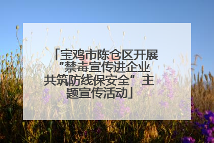 宝鸡市陈仓区开展“禁毒宣传进企业 共筑防线保安全”主题宣传活动