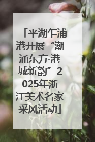 平湖乍浦港开展“潮涌东方·港城新韵”2025年浙江美术名家采风活动
