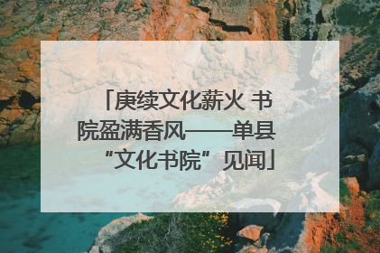 庚续文化薪火 书院盈满香风——单县“文化书院”见闻