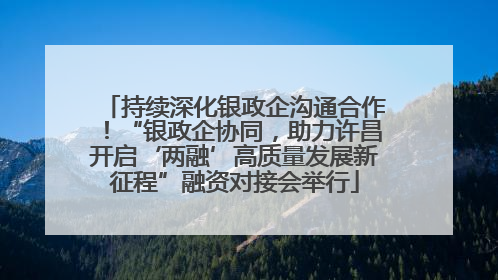 持续深化银政企沟通合作！“银政企协同，助力许昌开启‘两融’高质量发展新征程”融资对接会举行