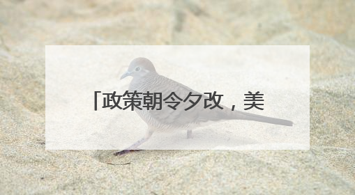 政策朝令夕改，美国正在失去方向