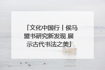 文化中国行丨侯马盟书研究新发现 展示古代书法之美