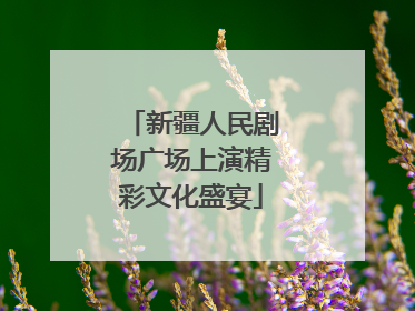 新疆人民剧场广场上演精彩文化盛宴